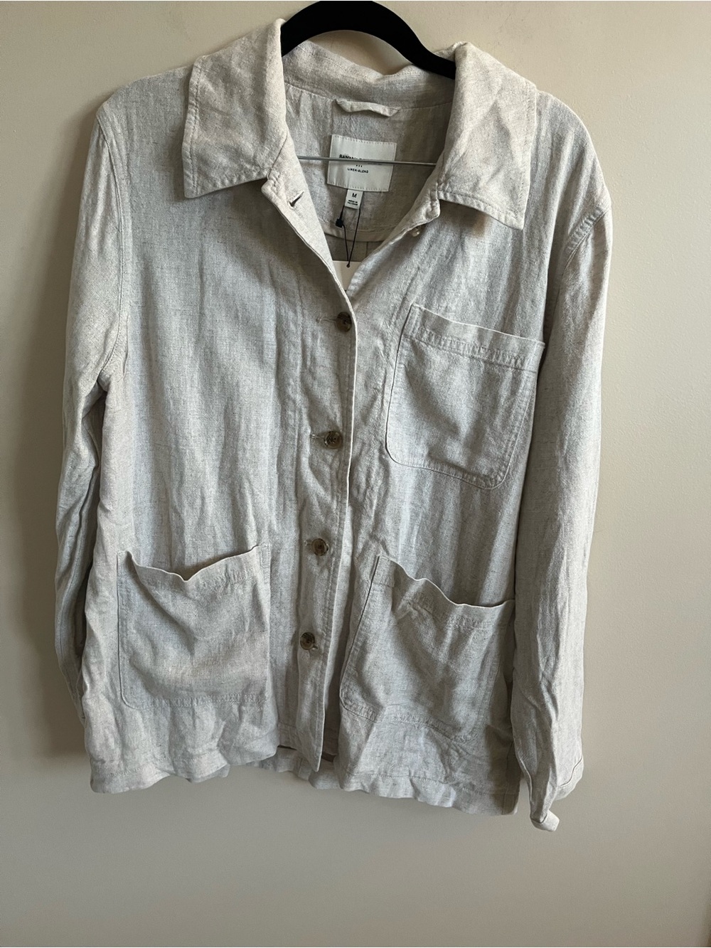 NWT-Banana Republic Factory Linen-Blend top, Medium